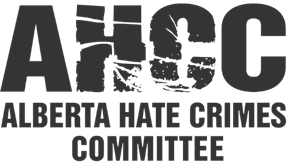 Alberta Hate Crimes Committee black and white logo